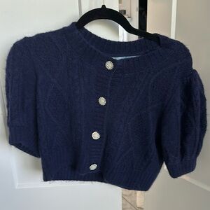 Hill House short sleeve cardigan with sparkly buttons